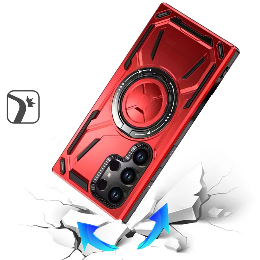 Für Samsung S23 Ultra Hülle - 360° Ständer & Magnetring, - Bild 12 von 15