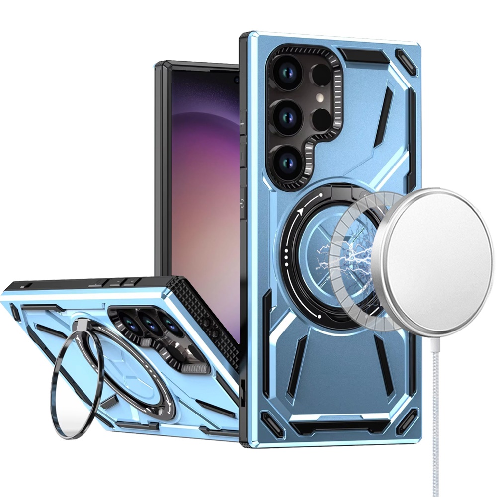 Für Samsung S23 Ultra Hülle - 360° Ständer & Magnetring, - Bild 8 von 15