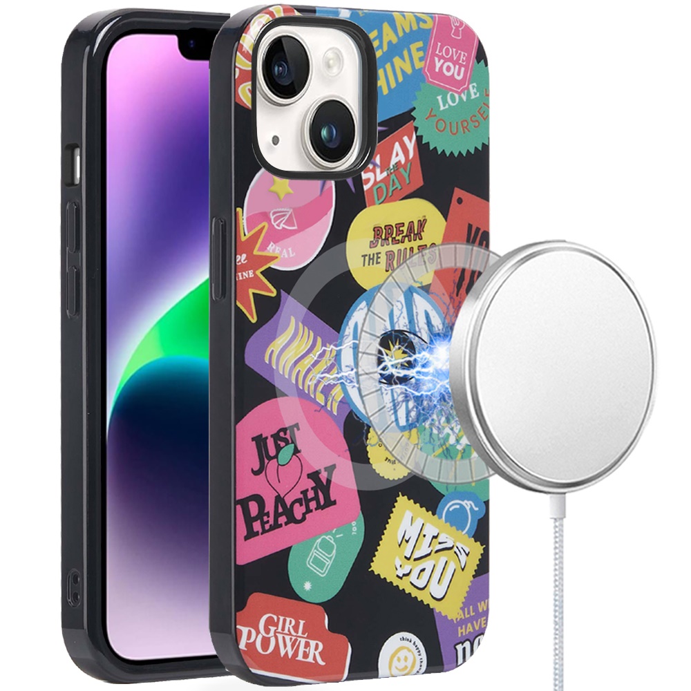 Für iPhone 14/13 IMD TPU Hülle - Double Layer Design mit - Bild 8 von 30
