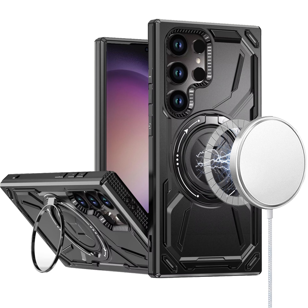 Für Samsung S23 Ultra Hülle - 360° Ständer & Magnetring, - Bild 13 von 15
