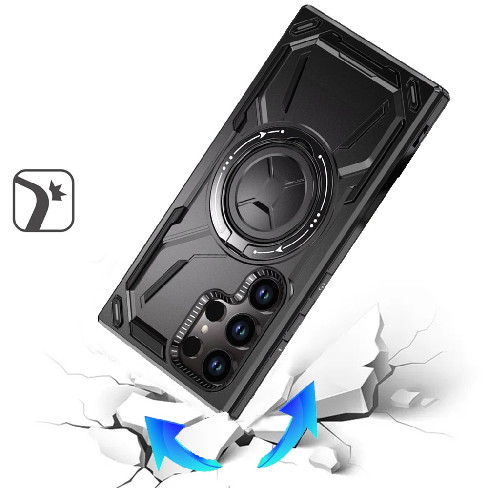 Für Samsung S23 Ultra Hülle - 360° Ständer & Magnetring, - Bild 15 von 15