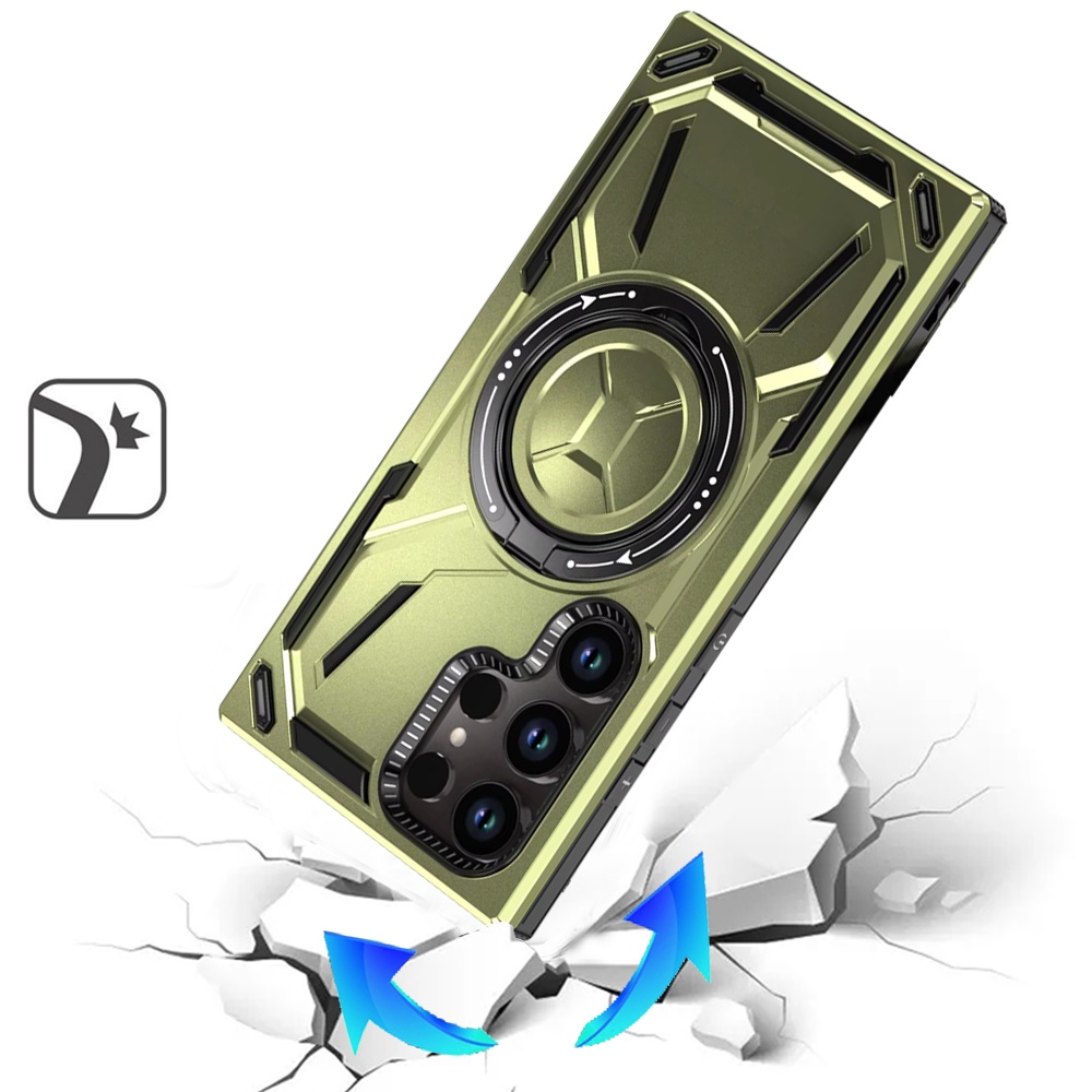 Für Samsung S23 Ultra Hülle - 360° Ständer & Magnetring, - Bild 1 von 15