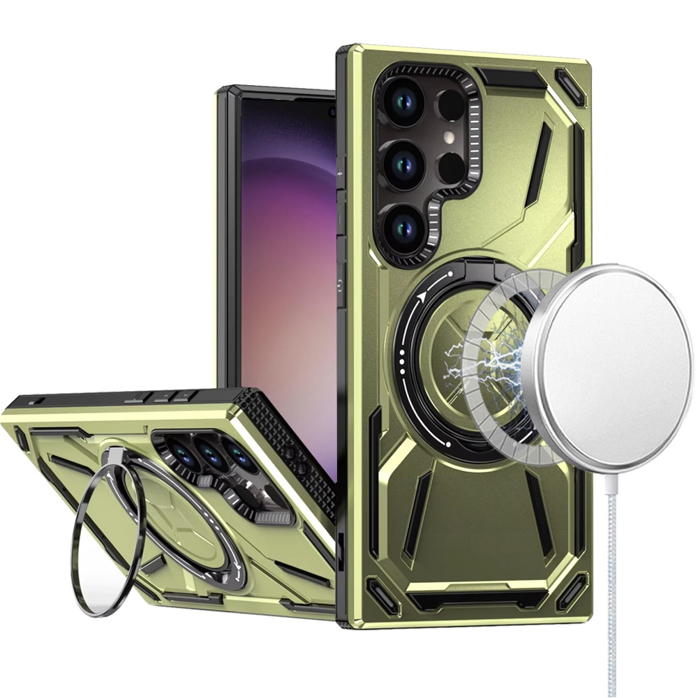 Für Samsung S23 Ultra Hülle - 360° Ständer & Magnetring, - Bild 2 von 15