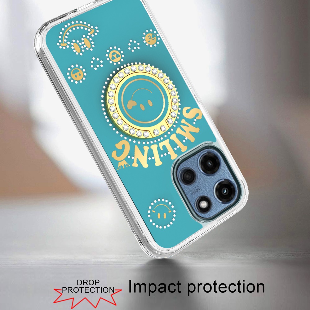 For Motorola Moto G 5G 2025 Bling Glitter Case Cover with Ring Stand -  - Bild 9 von 12