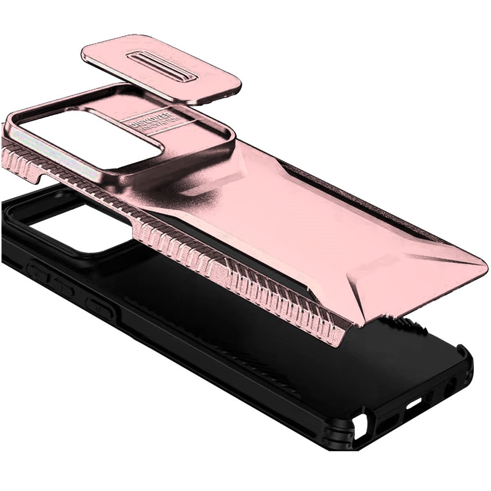 Custodia ibrida per Moto G 5G 2025 U Design - rosa caldo con rivestimento finestra fotocamera - Foto 7 di 40