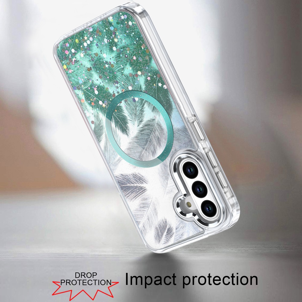 Funda híbrida círculo magnético brillante epoxi para Samsung S25/S24 Plus - - Imagen 8 de 18