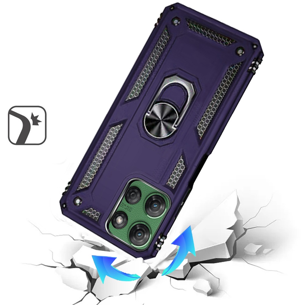 For Motorola Moto G Power 5G 2025 Hybrid Case with Ring Kickstand - - Imagen 5 de 18