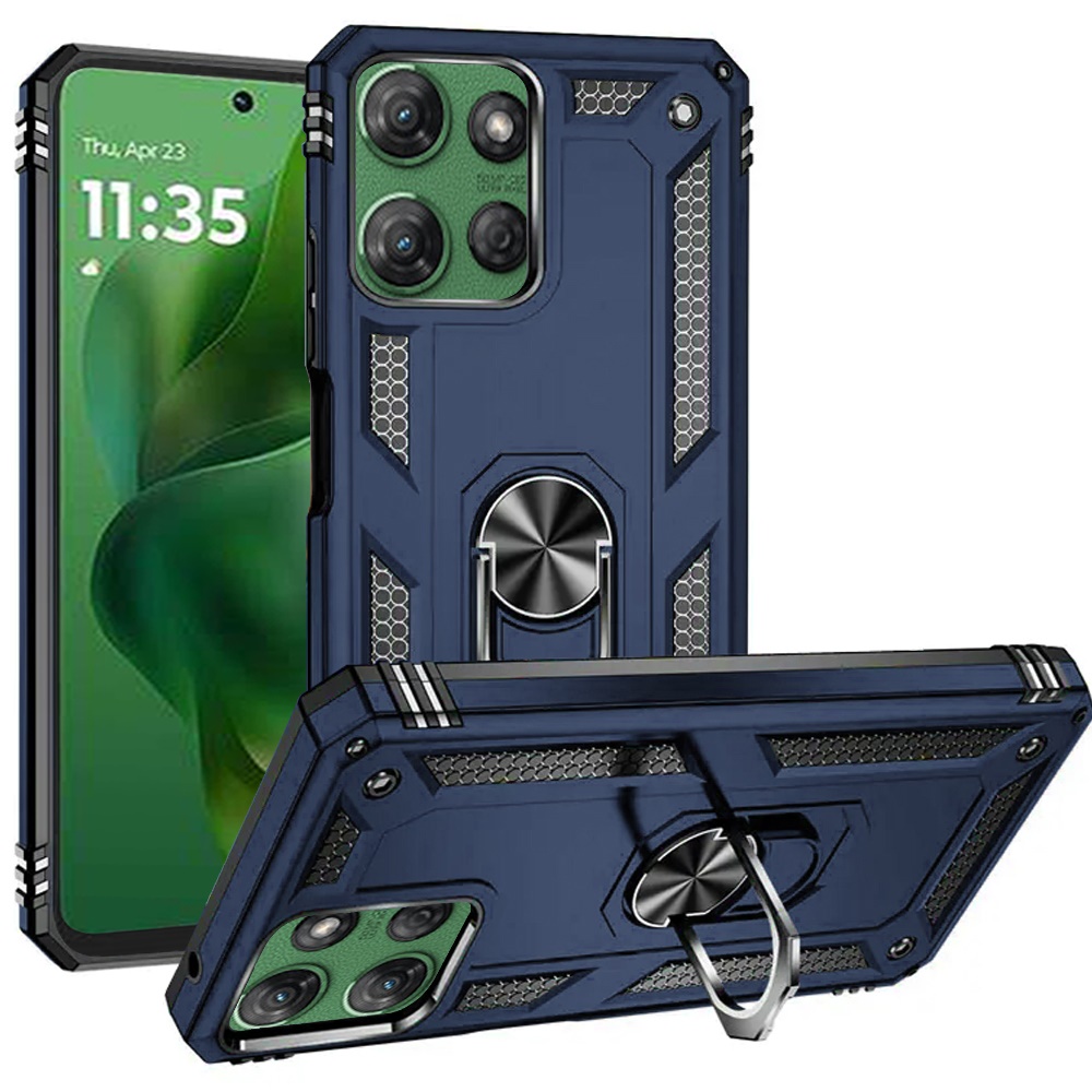 For Motorola Moto G Power 5G 2025 Hybrid Case with Ring Kickstand - - Imagen 7 de 18