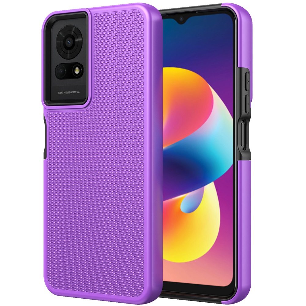 Estuche híbrido con diseño punteado texturizado para TCL 50 LE - - Imagen 4 de 20