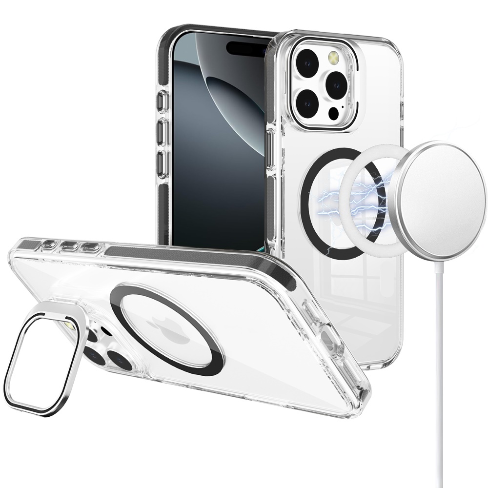 Für iPhone 16 Pro 6,3" Hybrid Hülle - Metallic mit bunten Kanten - Bild 2 von 4