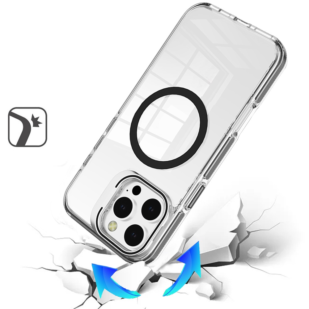 Für iPhone 16 Pro 6,3" Hybrid Hülle - Metallic mit bunten Kanten - Bild 4 von 4