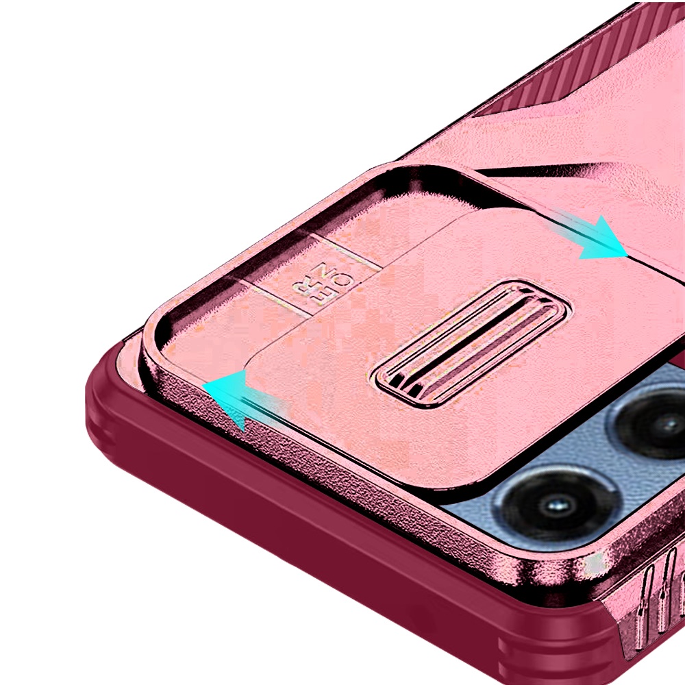 Custodia ibrida per Moto G 5G 2025 U Design - rosa caldo con rivestimento finestra fotocamera - Foto 21 di 40