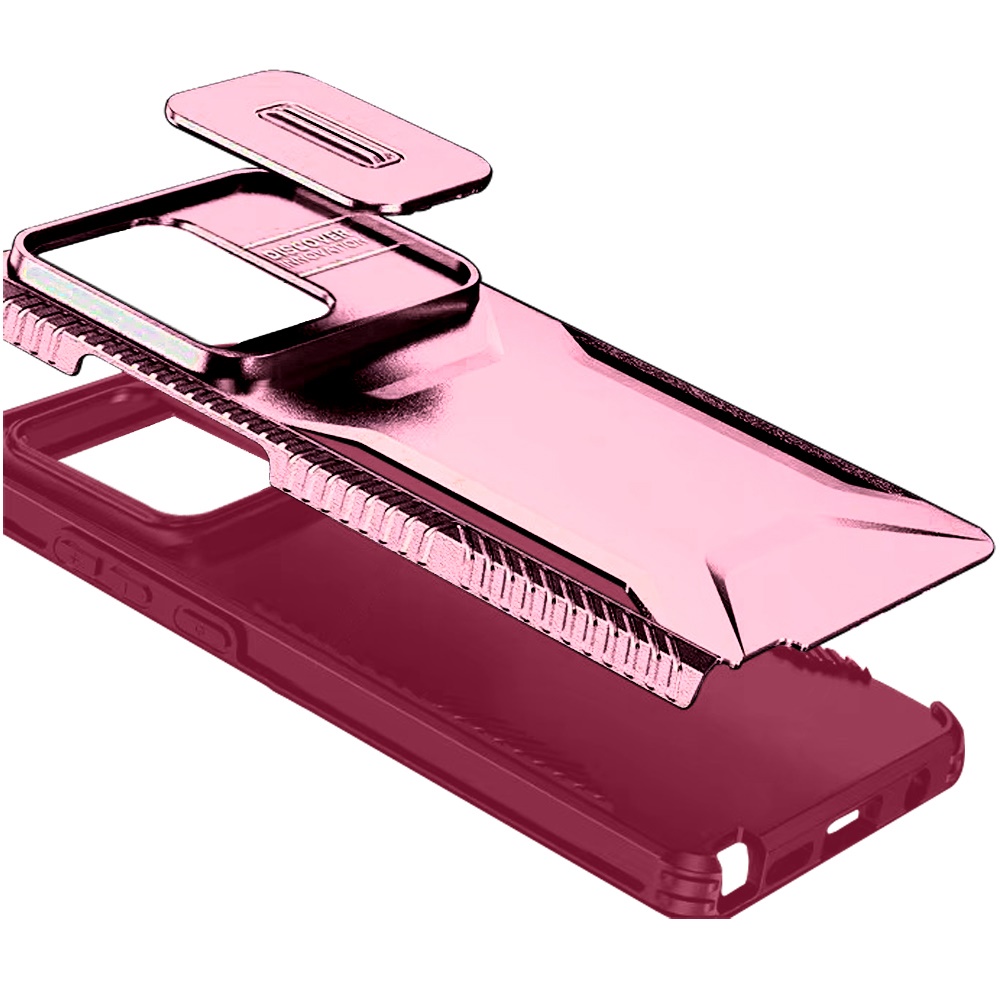 Custodia ibrida per Moto G 5G 2025 U Design - rosa caldo con rivestimento finestra fotocamera - Foto 23 di 40