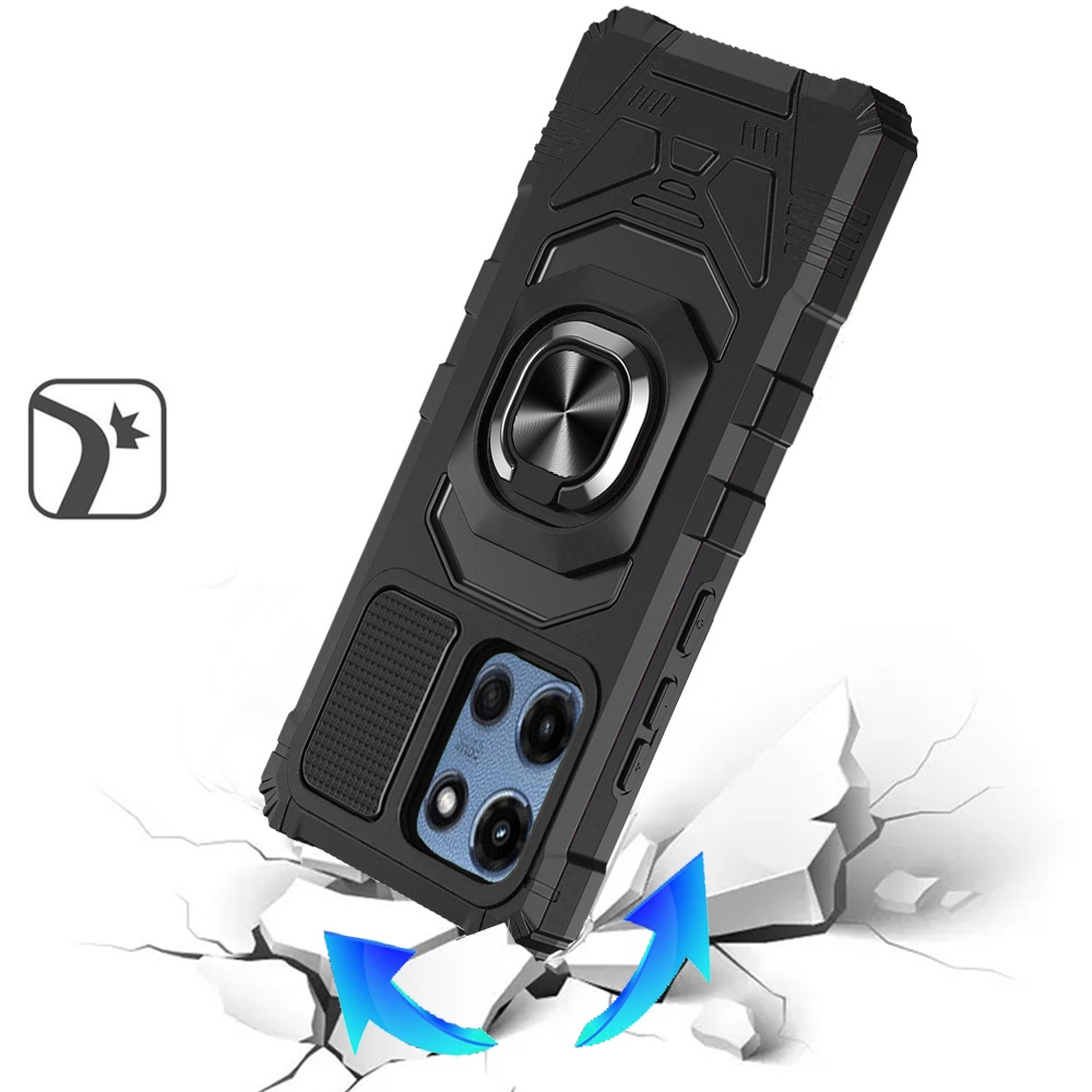 Funda con soporte de anillo magnético híbrido robótico para Moto G 5G 2025 - - Imagen 22 de 24