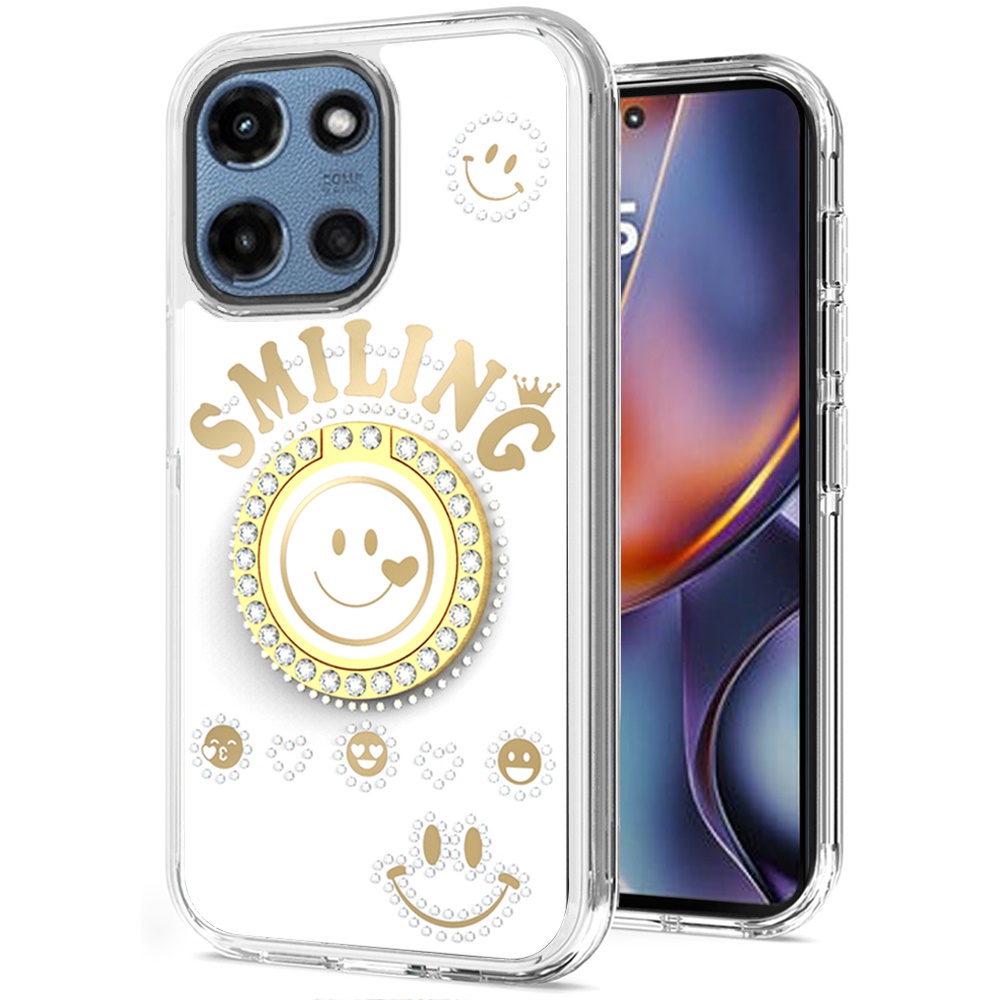 For Motorola Moto G 5G 2025 Bling Glitter Case Cover with Ring Stand -  - Bild 10 von 12