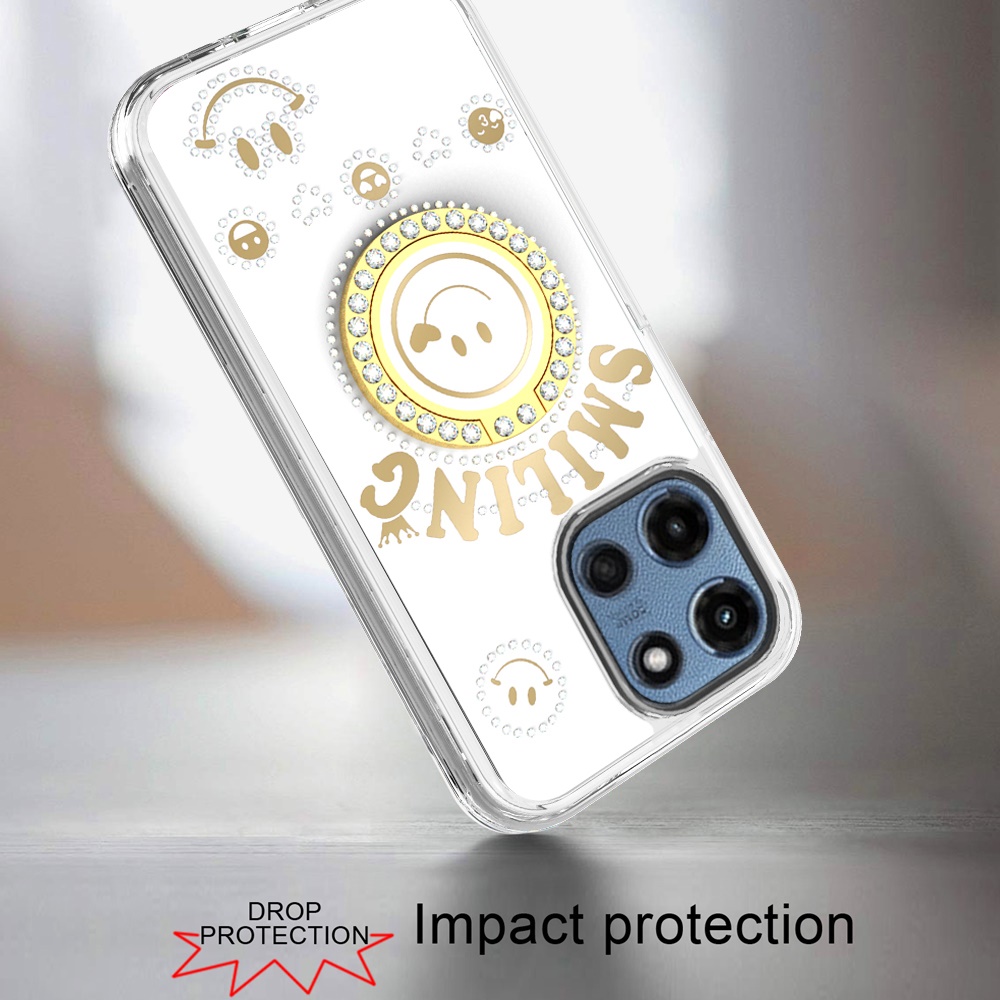 For Motorola Moto G 5G 2025 Bling Glitter Case Cover with Ring Stand -  - Bild 11 von 12