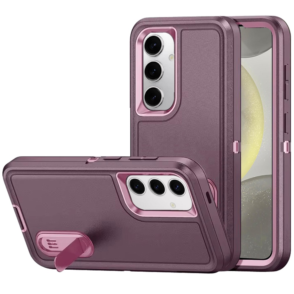 Für Samsung S25 Plus/S24 Plus Peak robuste 3in1 Hybrid Ständer Hülle - türkis/hot pink - Bild 10 von 20