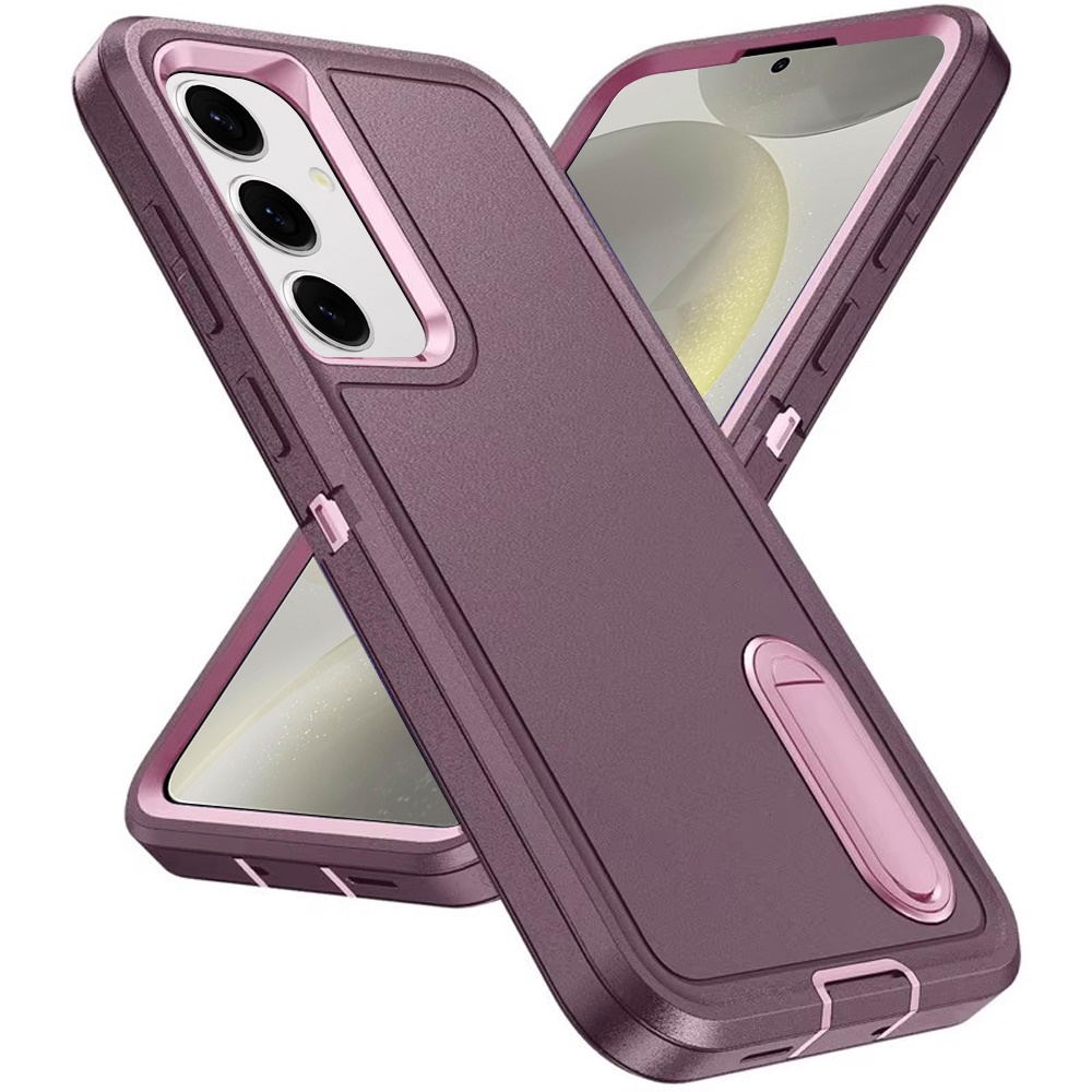 Für Samsung S25 Plus/S24 Plus Peak robuste 3in1 Hybrid Ständer Hülle - türkis/hot pink - Bild 11 von 20