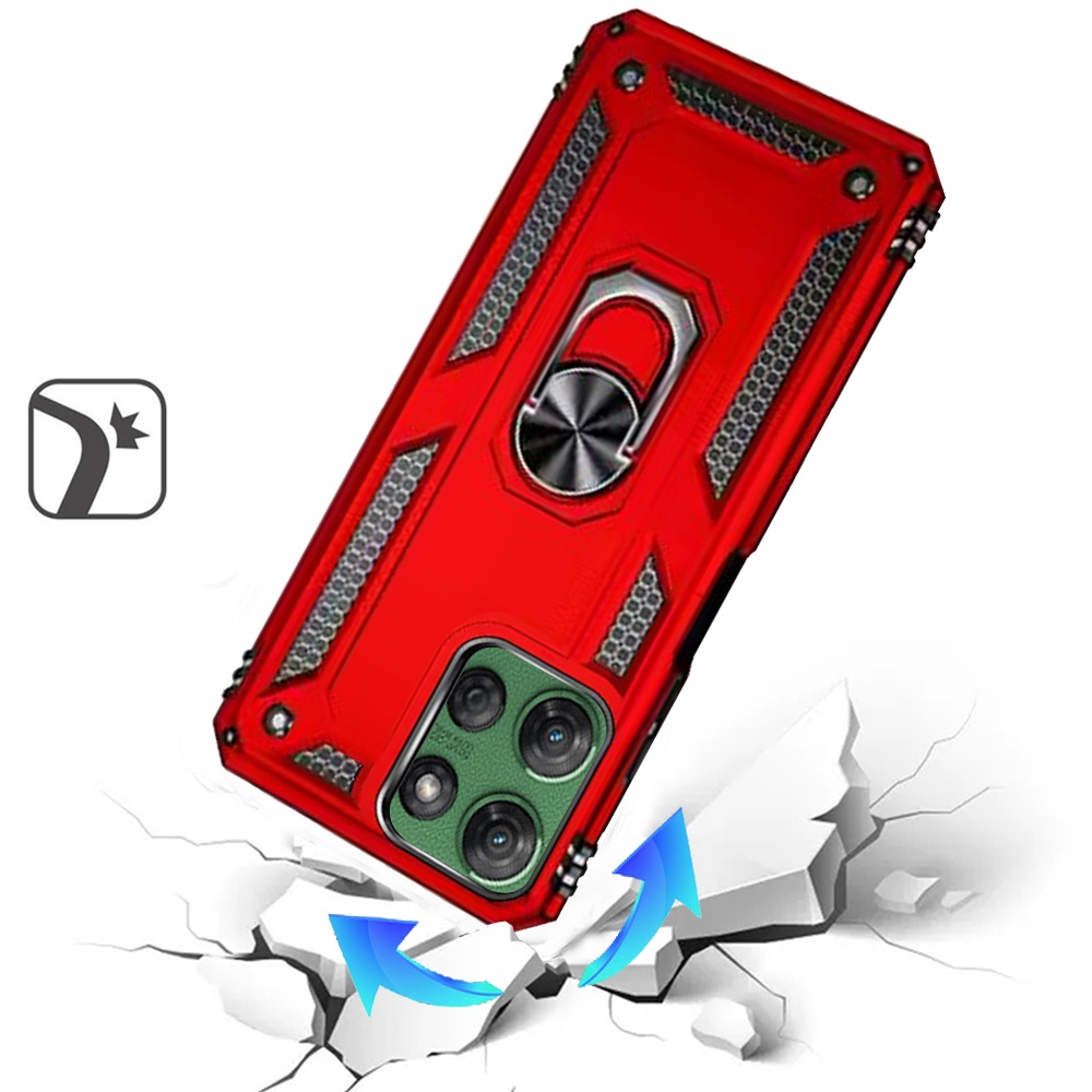 For Motorola Moto G Power 5G 2025 Hybrid Case with Ring Kickstand - - Imagen 14 de 18