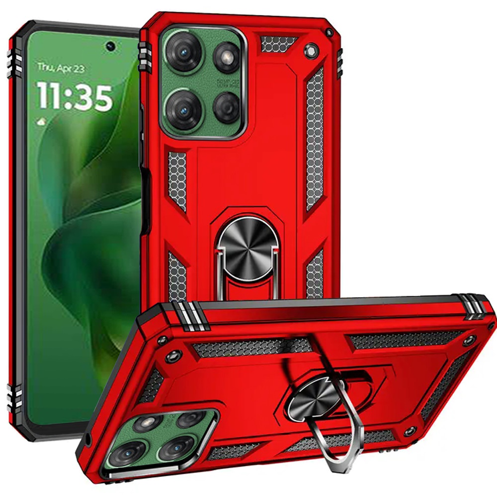 For Motorola Moto G Power 5G 2025 Hybrid Case with Ring Kickstand - - Imagen 15 de 18