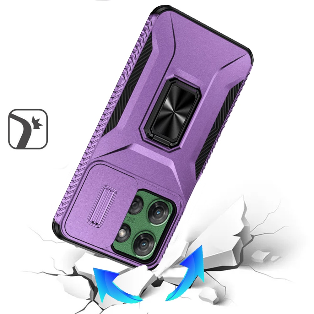 For Moto G Power 5G 2025 Magnetic Metal Ring Stand Case - - Picture 9 of 15