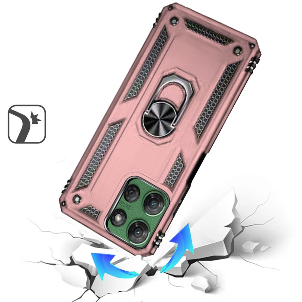 For Motorola Moto G Power 5G 2025 Hybrid Case with Ring Kickstand - - Imagen 17 de 18