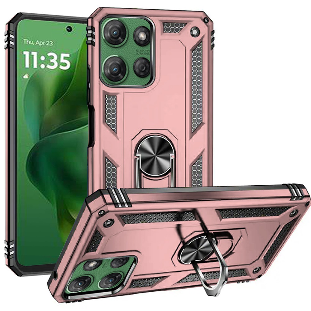 For Motorola Moto G Power 5G 2025 Hybrid Case with Ring Kickstand - - Imagen 18 de 18
