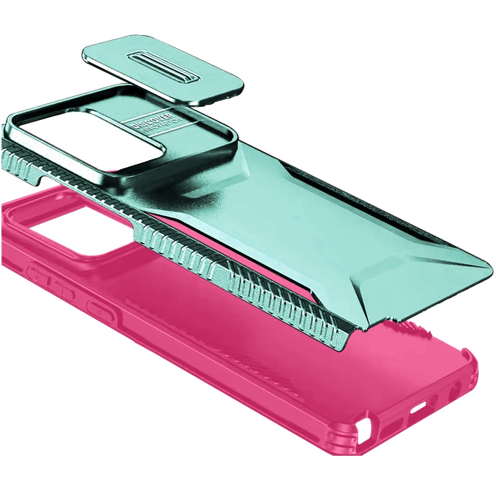 Custodia ibrida per Moto G 5G 2025 U Design - rosa caldo con rivestimento finestra fotocamera - Foto 27 di 40