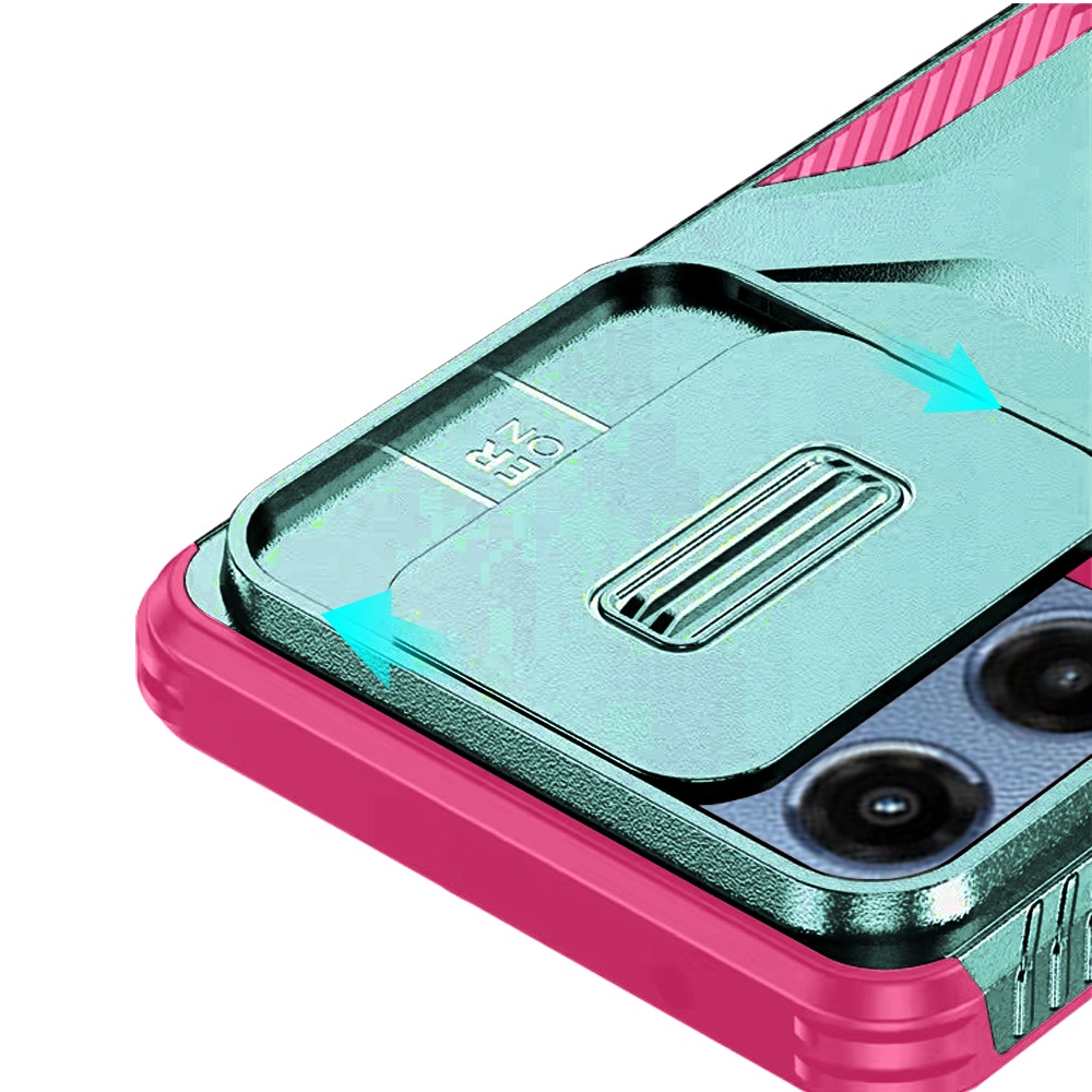 Custodia ibrida per Moto G 5G 2025 U Design - rosa caldo con rivestimento finestra fotocamera - Foto 28 di 40