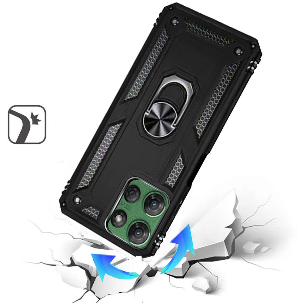 For Motorola Moto G Power 5G 2025 Hybrid Case with Ring Kickstand - - Imagen 1 de 18