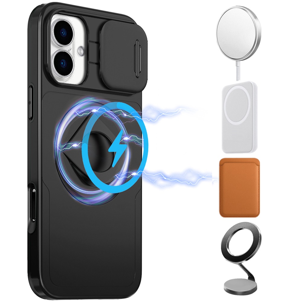 For iPhone 16 Plus 6.7" Trendy Full Coverage Case with Ring Stand - - Picture 12 of 12