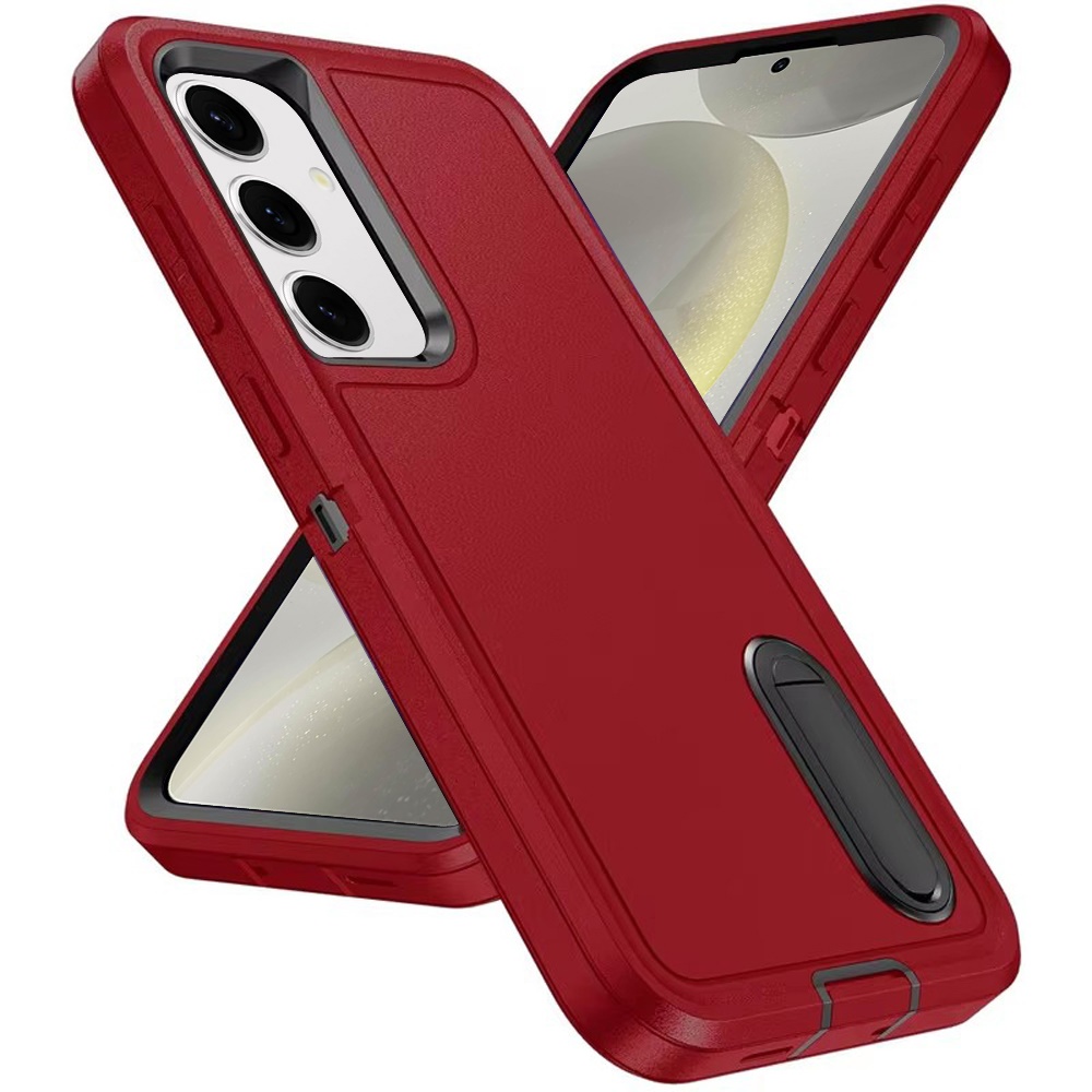 Für Samsung S25 Plus/S24 Plus Peak robuste 3in1 Hybrid Ständer Hülle - türkis/hot pink - Bild 17 von 20