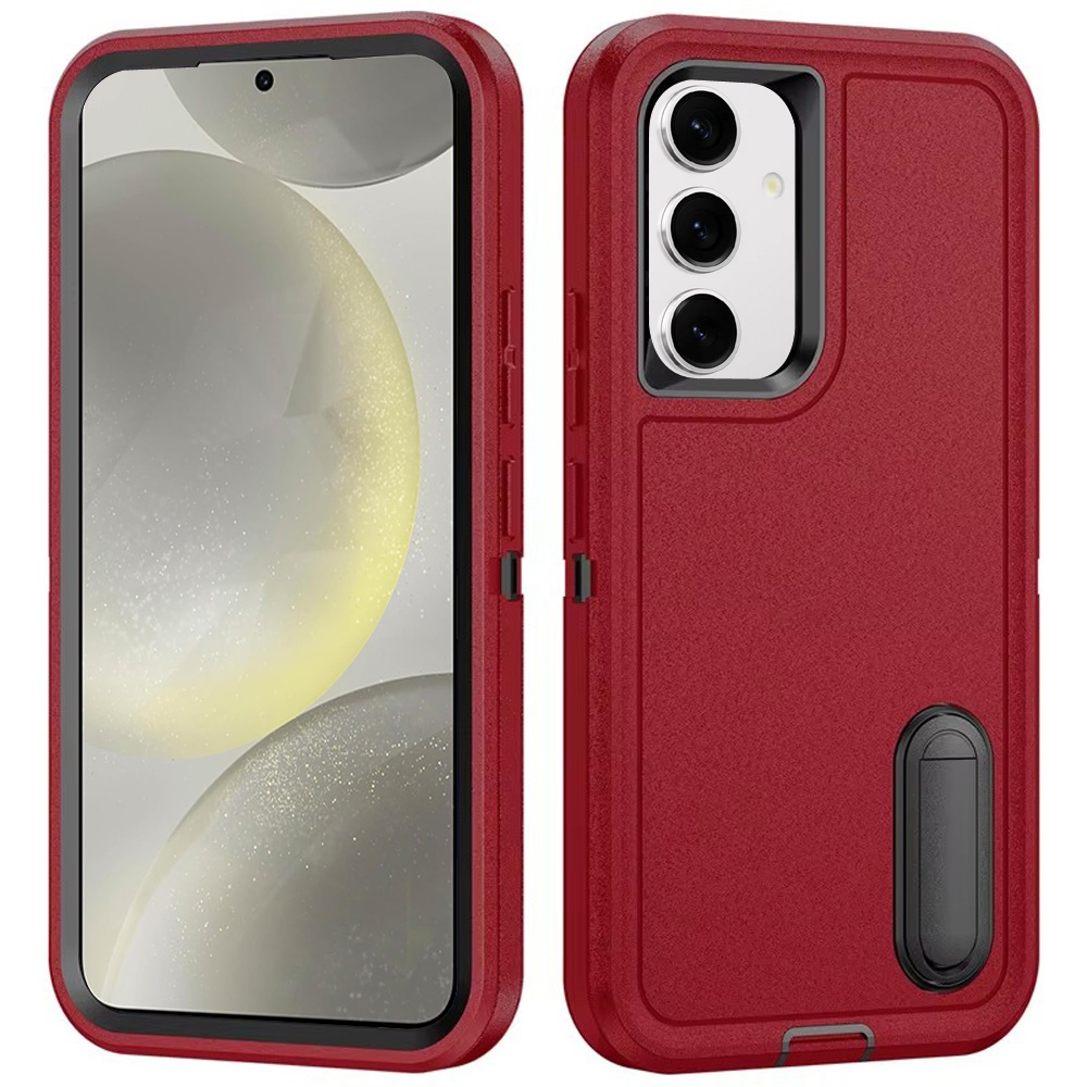 Für Samsung S25 Plus/S24 Plus Peak robuste 3in1 Hybrid Ständer Hülle - türkis/hot pink - Bild 19 von 20