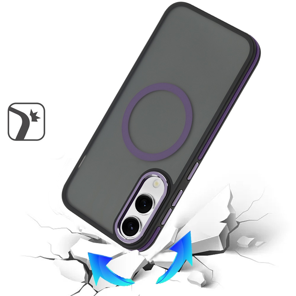 Für Samsung Galaxy S25 Edge: Magnetischer Ring Skin mit Metalltasten - - Bild 7 von 12