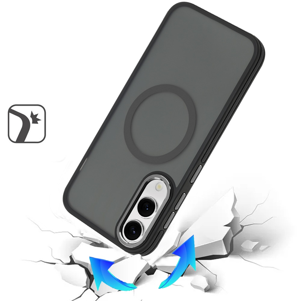 Für Samsung Galaxy S25 Edge: Magnetischer Ring Skin mit Metalltasten - - Bild 2 von 12