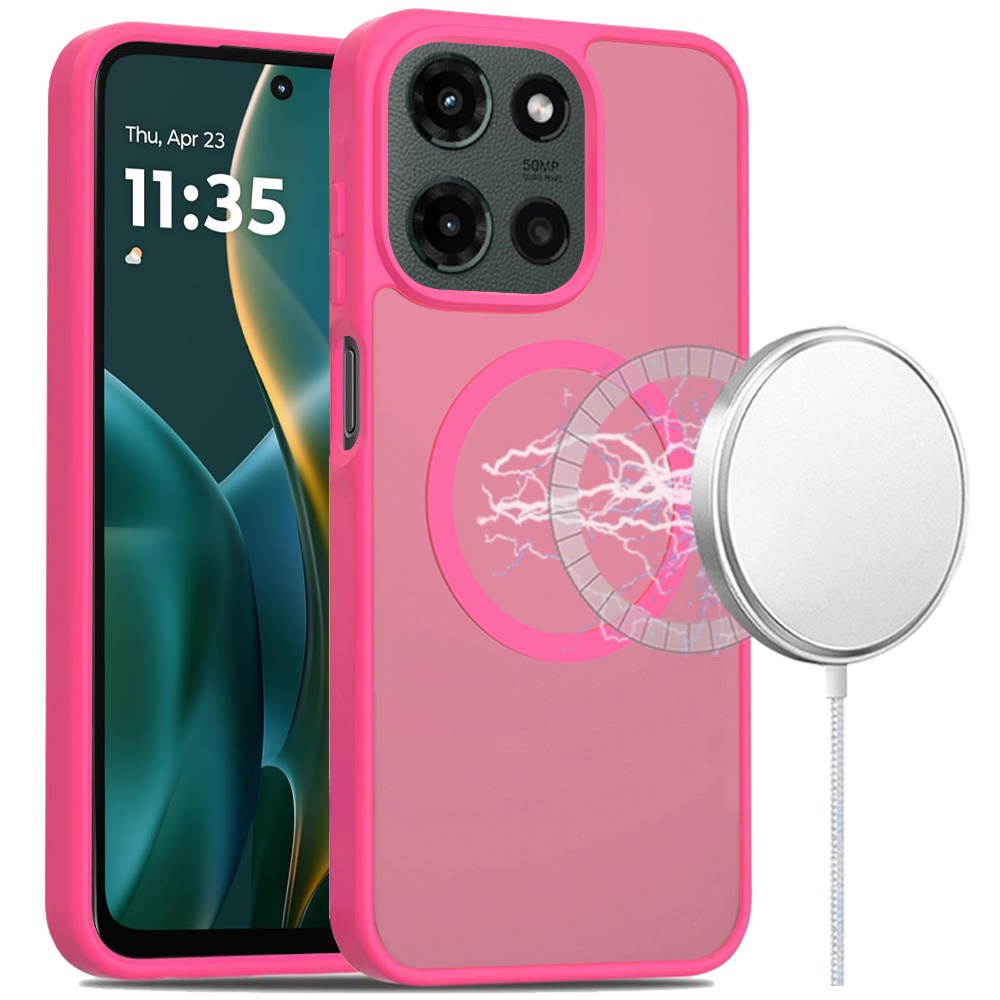 For Moto G Stylus 5G 2025 Hybrid Case - , Smooth Matte, Magnetic Circle - Picture 19 of 21