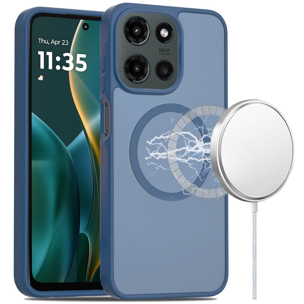 For Moto G Stylus 5G 2025 Hybrid Case - , Smooth Matte, Magnetic Circle - Picture 3 of 21