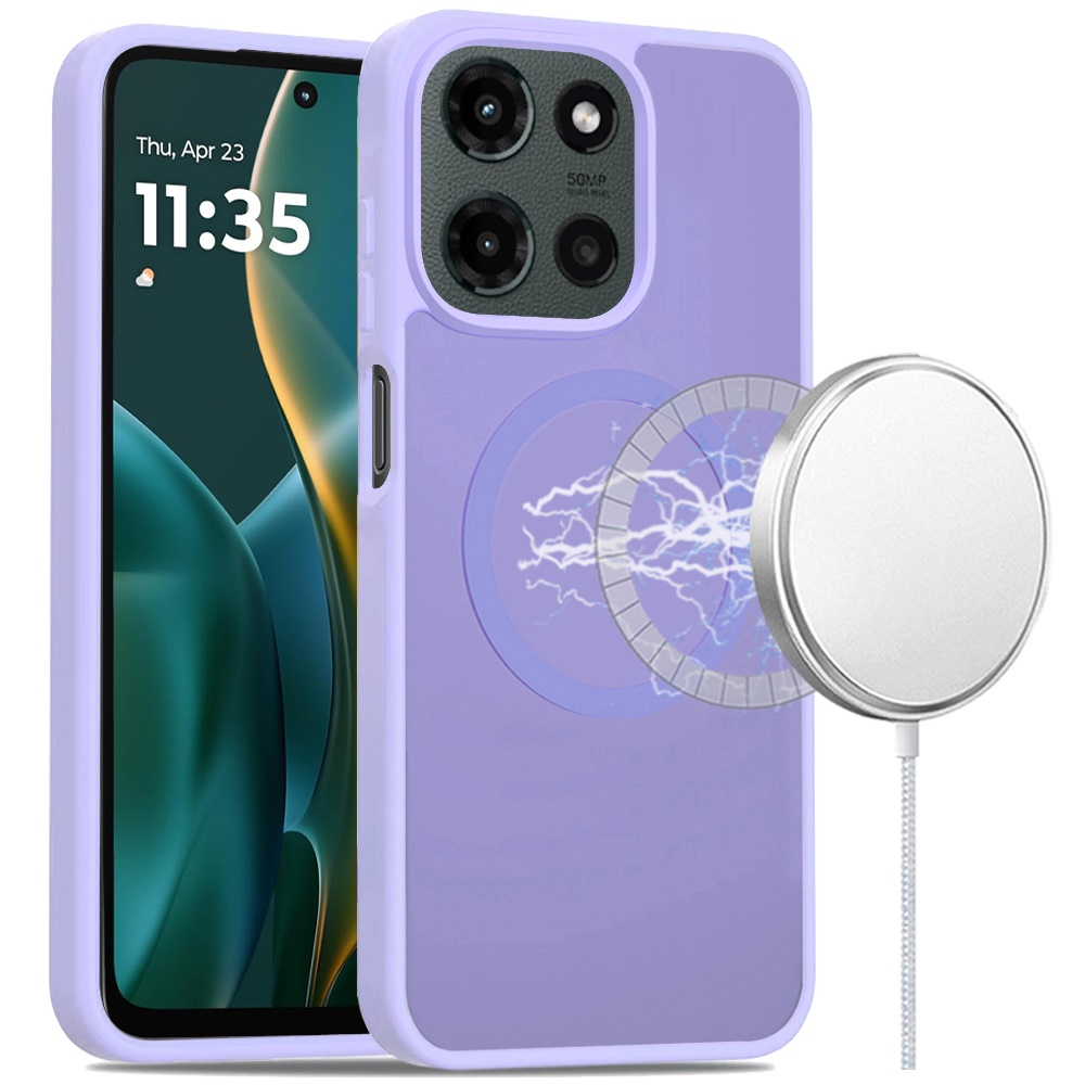 For Moto G Stylus 5G 2025 Hybrid Case - , Smooth Matte, Magnetic Circle - Picture 11 of 21
