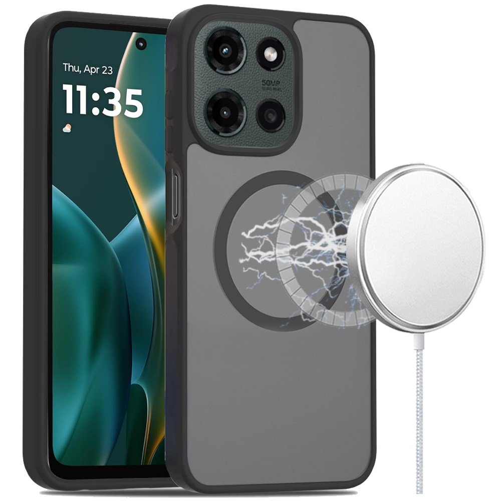 For Moto G Stylus 5G 2025 Hybrid Case - , Smooth Matte, Magnetic Circle - Picture 18 of 21
