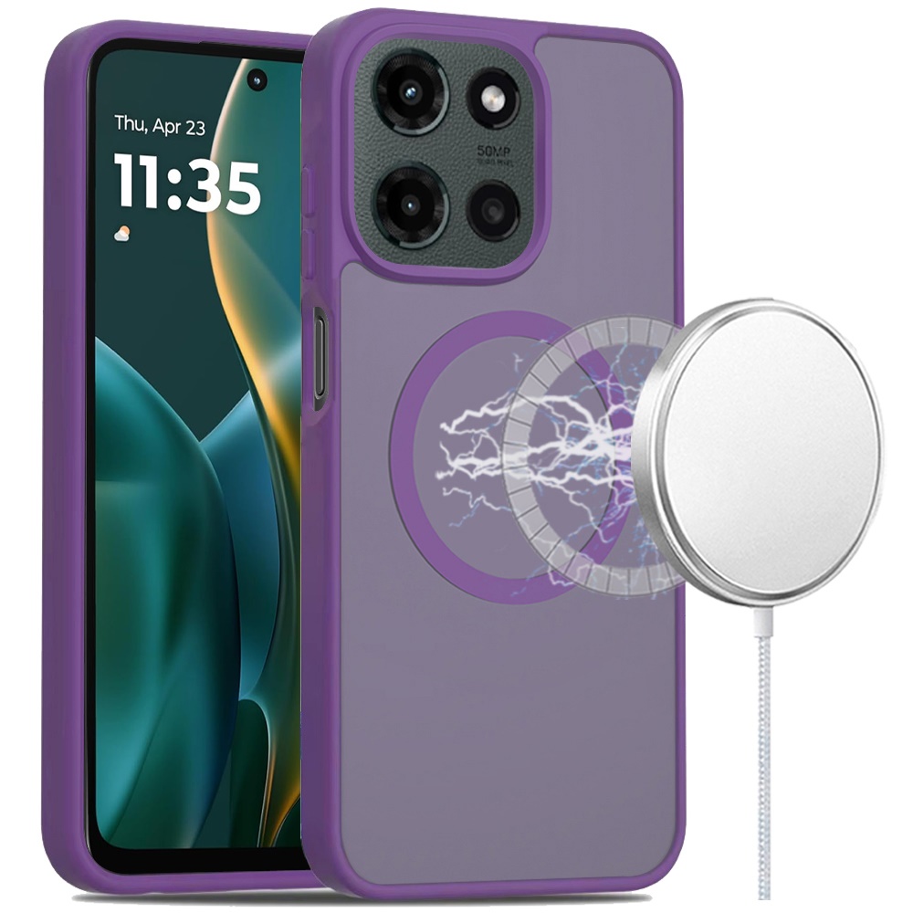For Moto G Stylus 5G 2025 Hybrid Case - , Smooth Matte, Magnetic Circle - Picture 15 of 21
