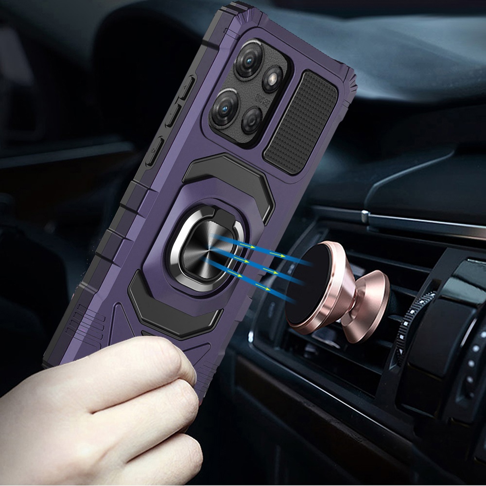 Funda híbrida con soporte de anillo magnético para Moto G Stylus 5G 2025 - - Imagen 14 de 21
