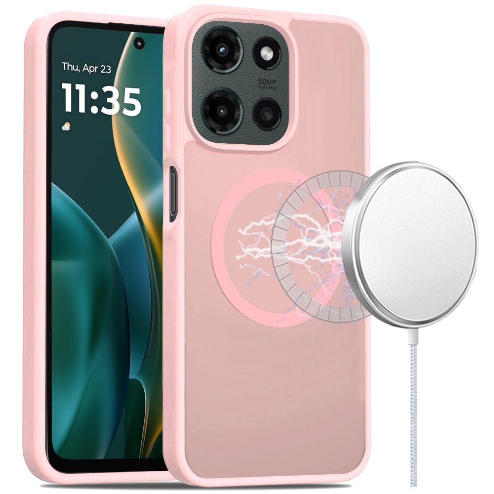 For Moto G Stylus 5G 2025 Hybrid Case - , Smooth Matte, Magnetic Circle - Picture 7 of 21