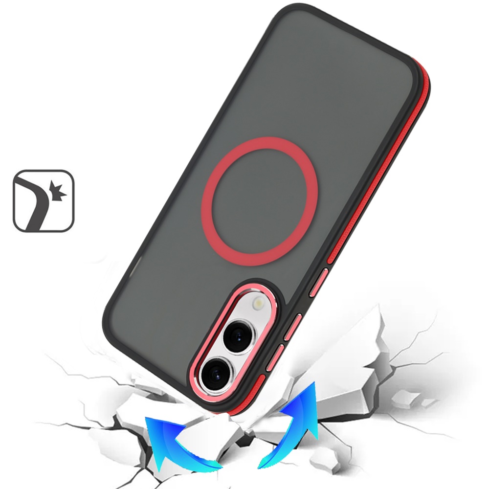 Für Samsung Galaxy S25 Edge: Magnetischer Ring Skin mit Metalltasten - - Bild 5 von 12