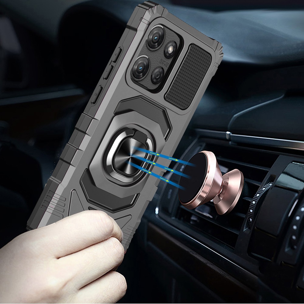 Funda híbrida con soporte de anillo magnético para Moto G Stylus 5G 2025 - - Imagen 20 de 21