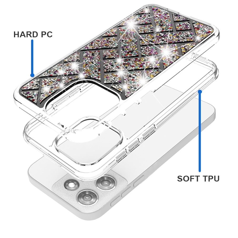 For Moto G Stylus 5G 2025 Bling Hybrid Case Cover - - Picture 10 of 21