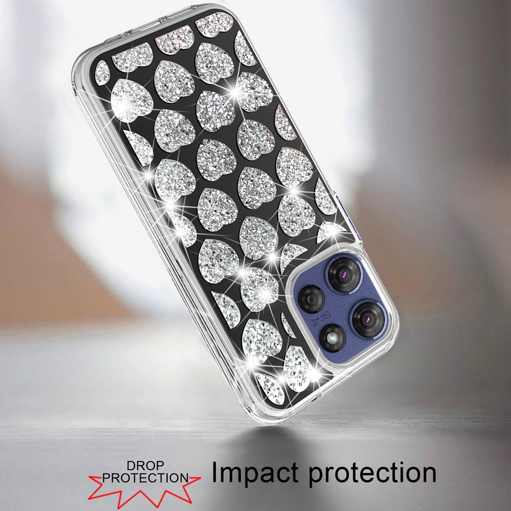 For Moto G Stylus 5G 2025 Bling Hybrid Case Cover - - Picture 7 of 21