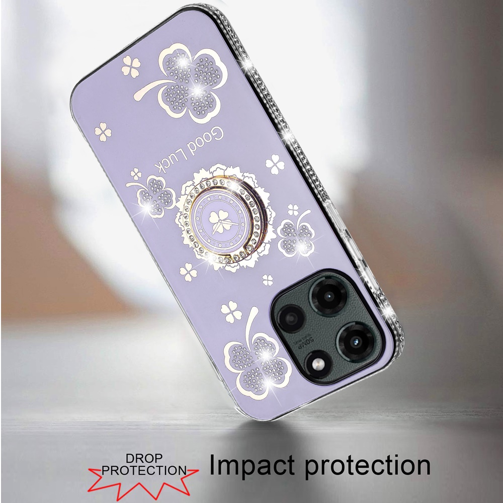 Funda con soporte de anillo con borde de diamante brillante para Moto G Stylus 5G 2025 - - Imagen 16 de 24