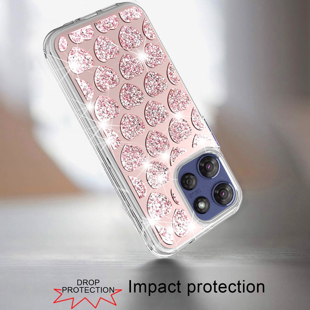 For Moto G Stylus 5G 2025 Bling Hybrid Case Cover - - Picture 1 of 21