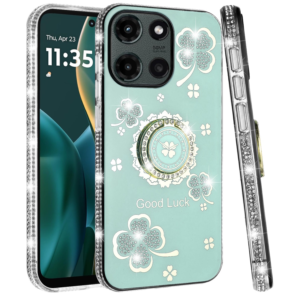 Funda con soporte de anillo con borde de diamante brillante para Moto G Stylus 5G 2025 - - Imagen 22 de 24
