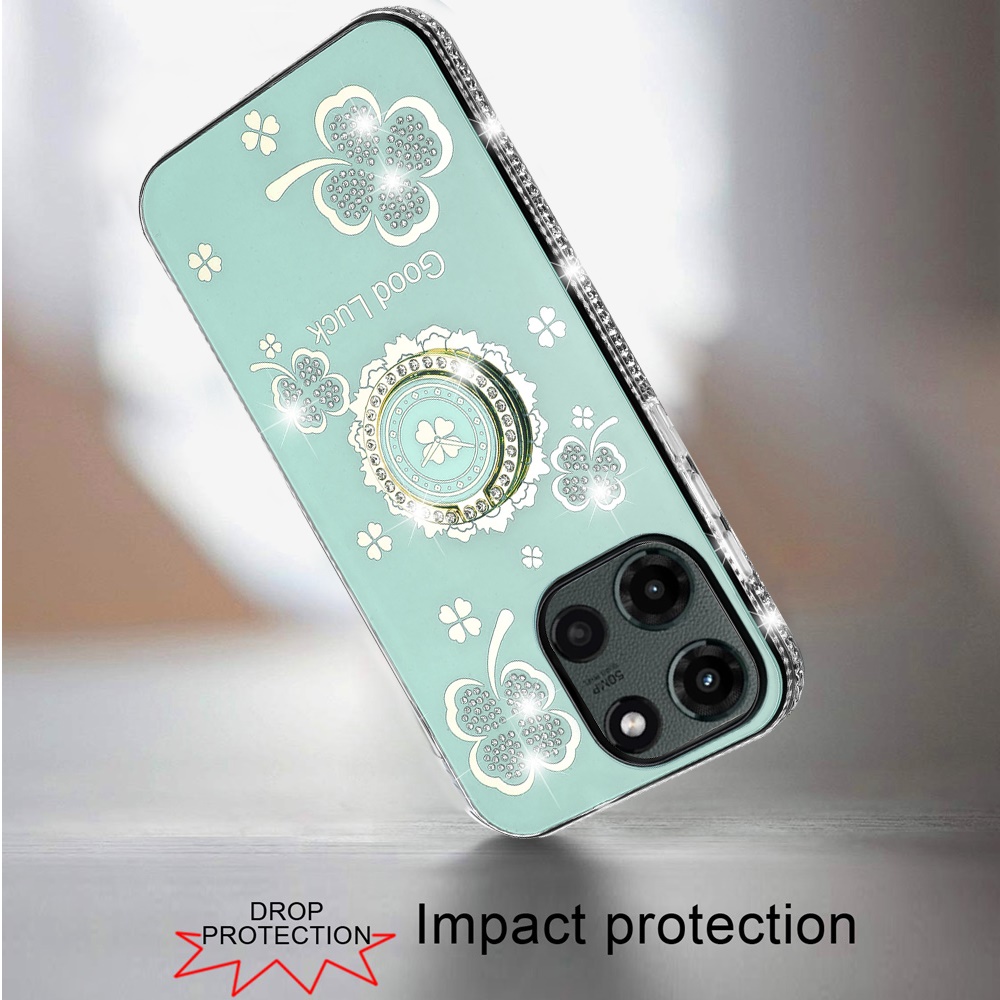 Funda con soporte de anillo con borde de diamante brillante para Moto G Stylus 5G 2025 - - Imagen 23 de 24